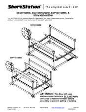 ShoreStation SSV50108MSDW Manual