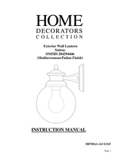 Home Decorators Collection HB7056A-163 F Instruction Manual