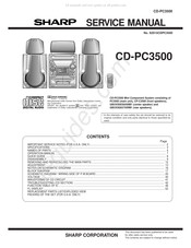 Sharp CD-PC3500 Service Manual