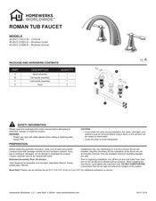 Homewerks WORLDWIDE 40-BV2-CNCH-B Quick Start Manual