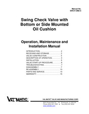 Val-Matic SWCV-OM2-5 Operation, Maintenance And Installation Manual