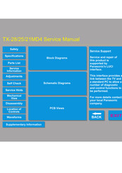 Panasonic TX-25MD4 Service Manual