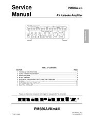 Marantz PM580A Service Manual