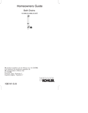 Kohler K-11666 Homeowner's Manual