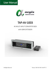 Aegis TAP-AV-1003 User Manual