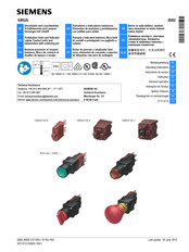 Siemens 3SB24 55-1 Operating Instructions Manual