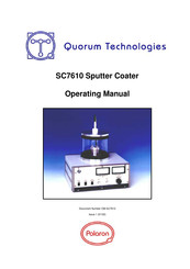 Quorum SC7610 Operating Manual