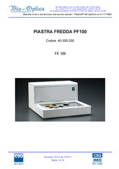 Bio-Optica Piastra Fredda PF100 User And Service Manual