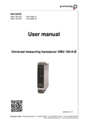 promesstec UMU 100-B-B User Manual
