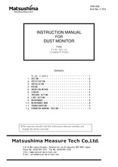 Matsushima PFM-M01E Instruction Manual