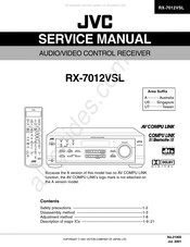 JVC RX-7012VSL Service Manual