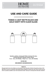 Home Decorators Collection TOBIAS W775A03BKG Use And Care Manual