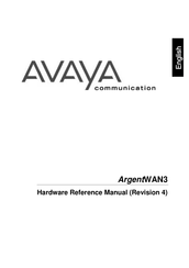 Avaya ArgentWAN3 Hardware Reference Manual