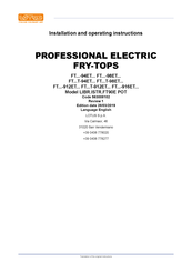 Lotus FT T-912ET Series Installation And Operating Instructions Manual