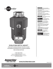 InSinkErator AnswerLine EVOLUTION SEPTIC ASSIST Manual