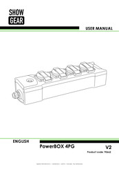 Showgear PowerBOX 4PG User Manual