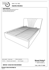 Next 787514 Assembly Instructions Manual