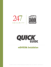 247Security mDVR306 Quick Manual
