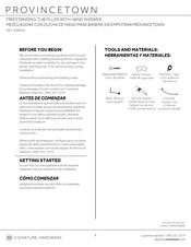 Signature Hardware PROVINCETOWN 948664 Quick Start Manual