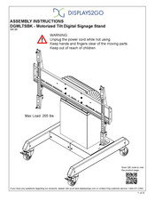Displays2Go DGMLTSBK Assembly Instructions Manual