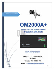 Om Power OM2000A+ Manual