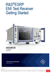 Rohde & Schwarz ESRP EMI Getting Started