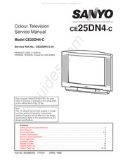 Sanyo CE25DN4-C Service Manual