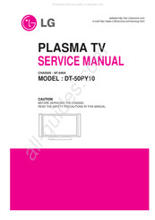 LG DT-50PY10 Service Manual