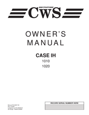 Crary CWS 1010 Owner's Manual