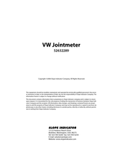 SLOPE INDICATOR VW Manual