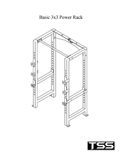 TSS 3x3 Power Rack with Hi/Low Cable System Assembly Instructions Manual