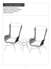 Furniture Solutions 18OSBBS3W Instruction Manual