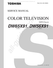 Toshiba DW56X91 Service Manual