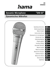 Hama DM-60 Operating Instructions Manual
