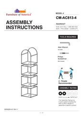 Furniture of America CM-AC813-4 Assembly Instructions Manual