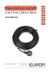 EUROM Pipe defrost on/off User Manual