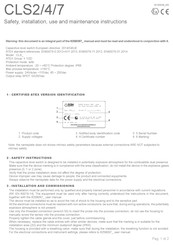 SGM LEKTRA CLS2 Safety, Installation, Use And Maintenance Instructions
