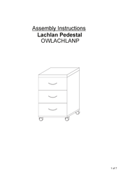 Officeworks OWLACHLANP Assembly Instructions Manual