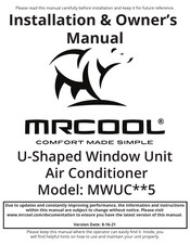 MrCool MWUC 5 Series Installation & Owner's Manual
