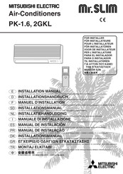 Mitsubishi Electric Mr.SLIM PK-2GKL Installation Manual