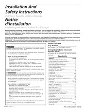 Electrolux Frigidaire CTF140FS0 Installation And Safety Instructions