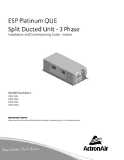 ActronAir ERQ5-21AS Installation And Commisioning Manual