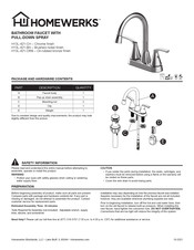 Homewerks Worldwide H13L-421-ORB Quick Start Manual