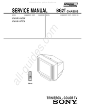 Sony KV-HA14MXX Service Manual