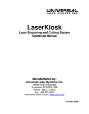 Universal Laser Systems LaserKiosk Operation Manual