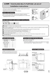 Lamp AZ-AT230-HL Nstallation Instructions