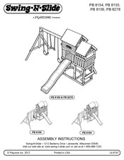 Playcore Swing-N-Slide PB 8156 Assembly Instructions Manual