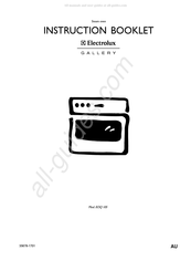 Electrolux EOQ 105 Instruction Booklet