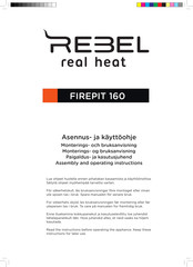 Rebel FIREPIT 160 Assembly And Operating Instructions Manual