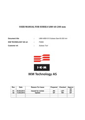 IKM UMA-4856-010 User Manual